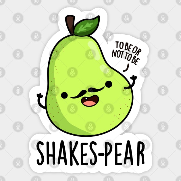 Shakes-pear Cute Pear Fruit Pun Sticker by punnybone